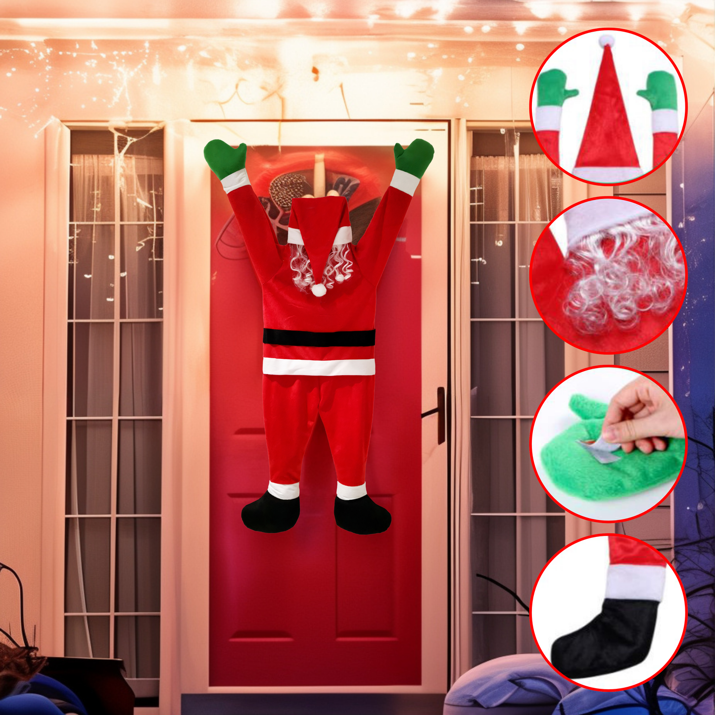 Jolly Climber Santa Decor