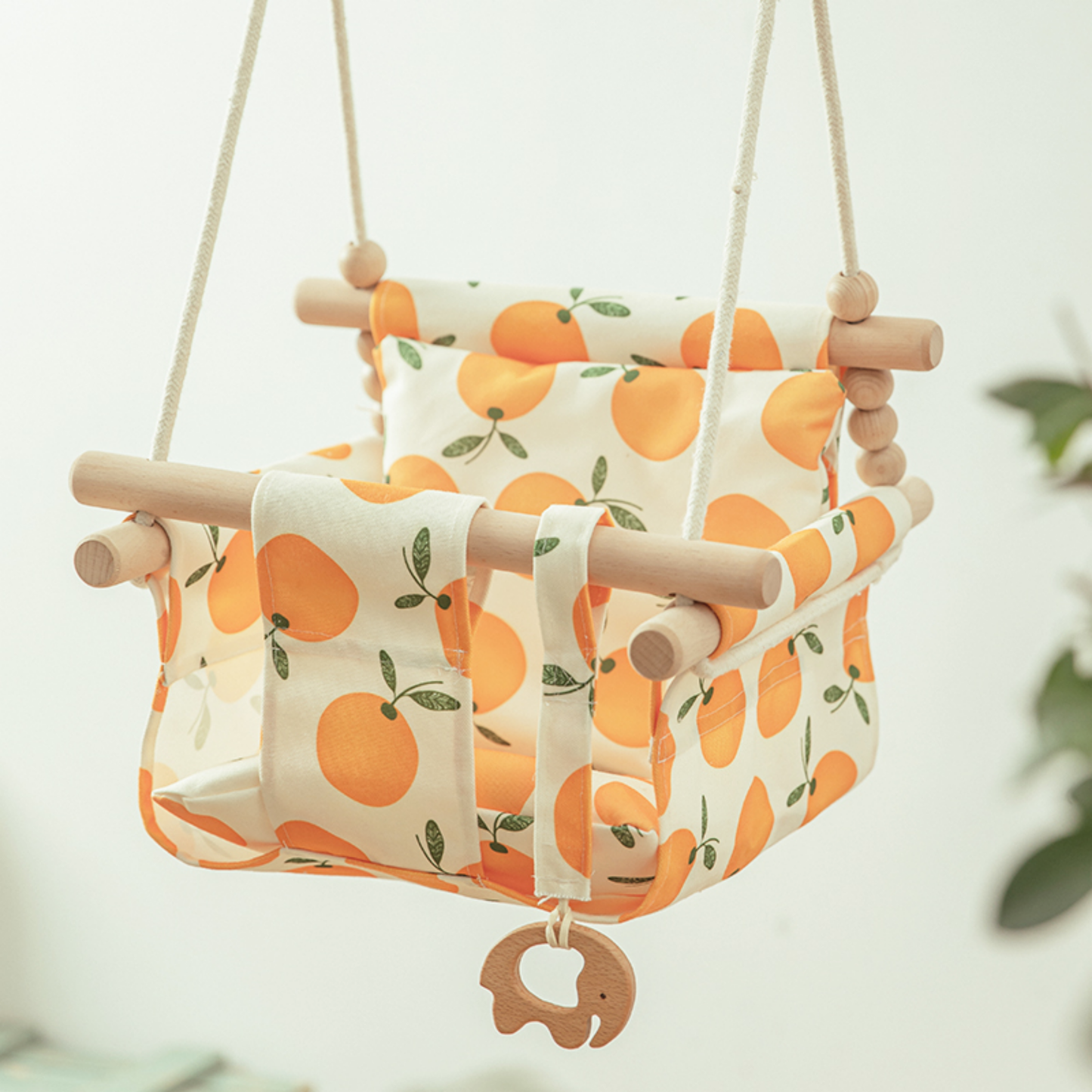 Cozy Nest Cotton Canvas Baby Swing