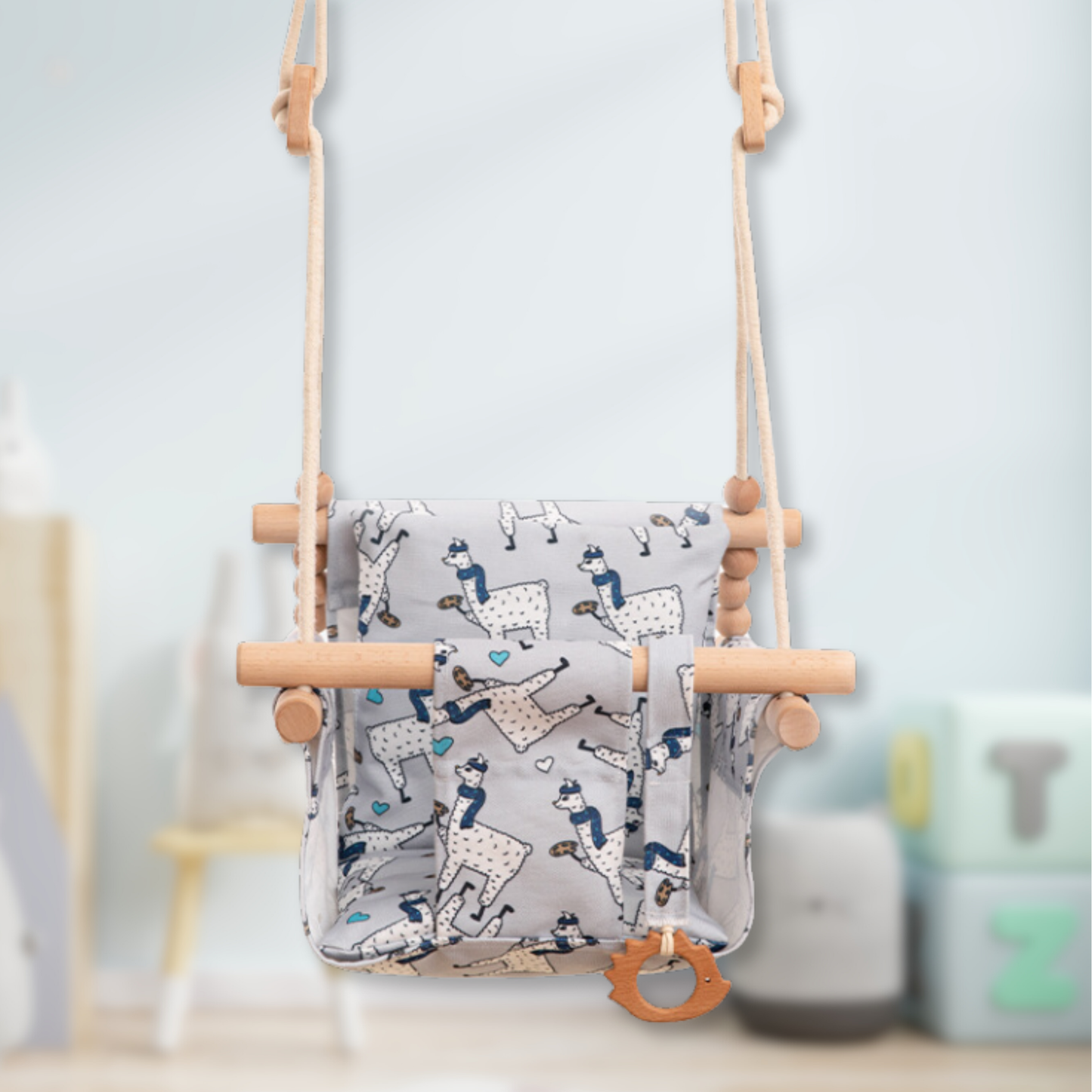 Cozy Nest Cotton Canvas Baby Swing