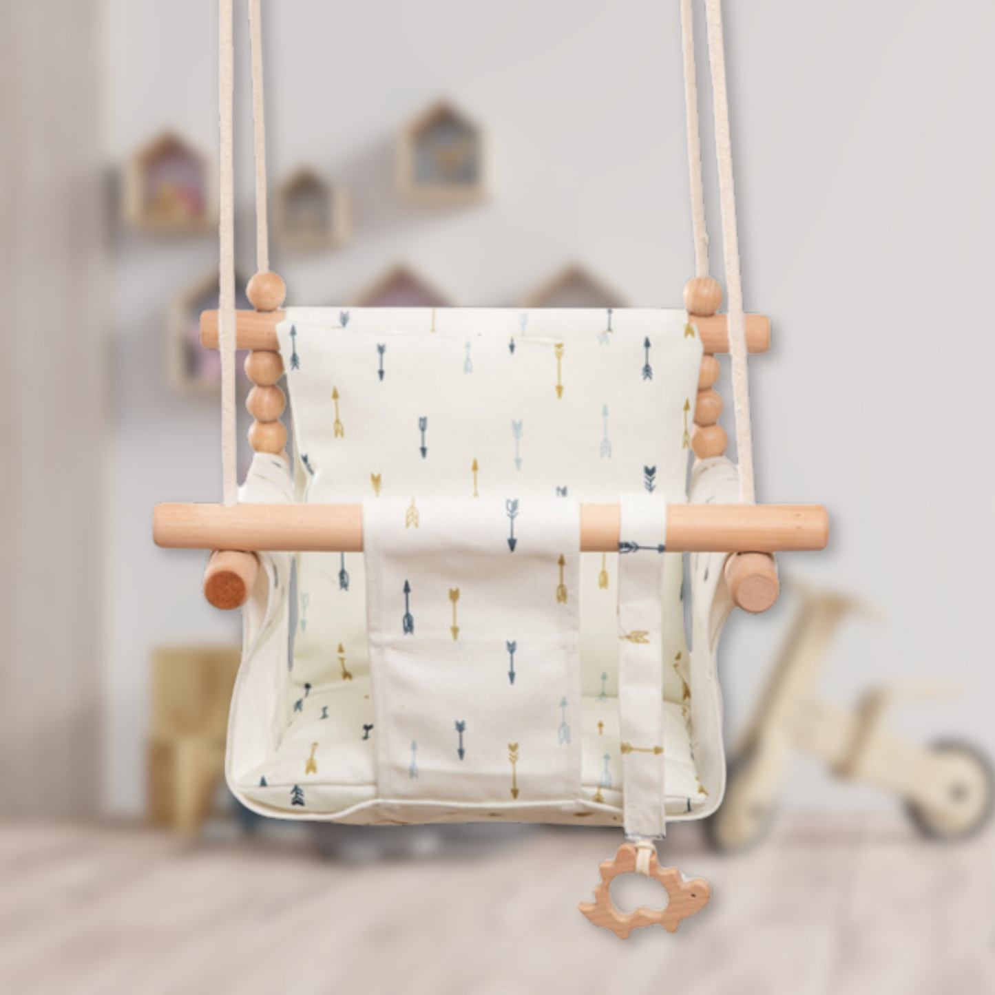 Cozy Nest Cotton Canvas Baby Swing