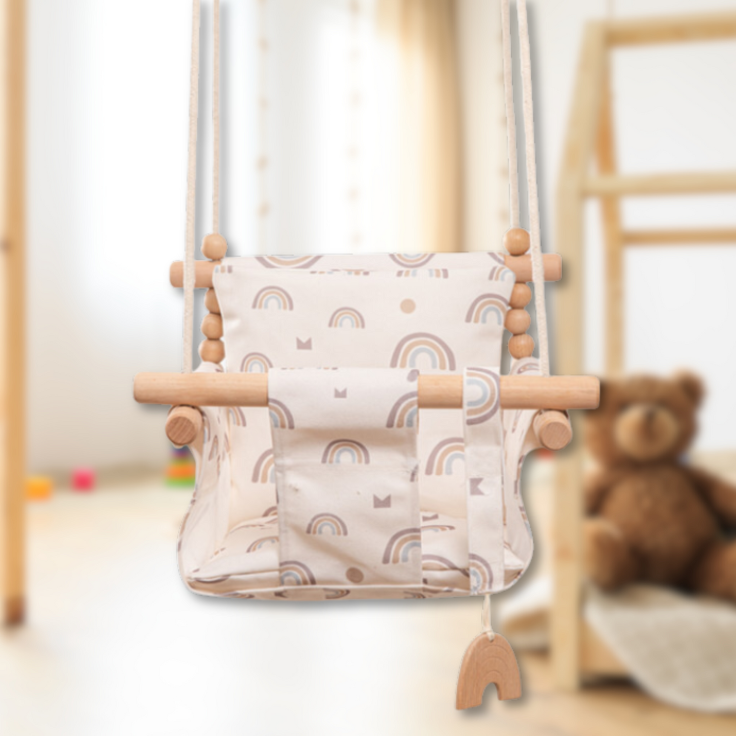 Cozy Nest Cotton Canvas Baby Swing