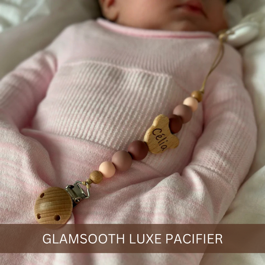 Sweet Chew Charm – Personalized Pacifier Clip & Teether Pendant