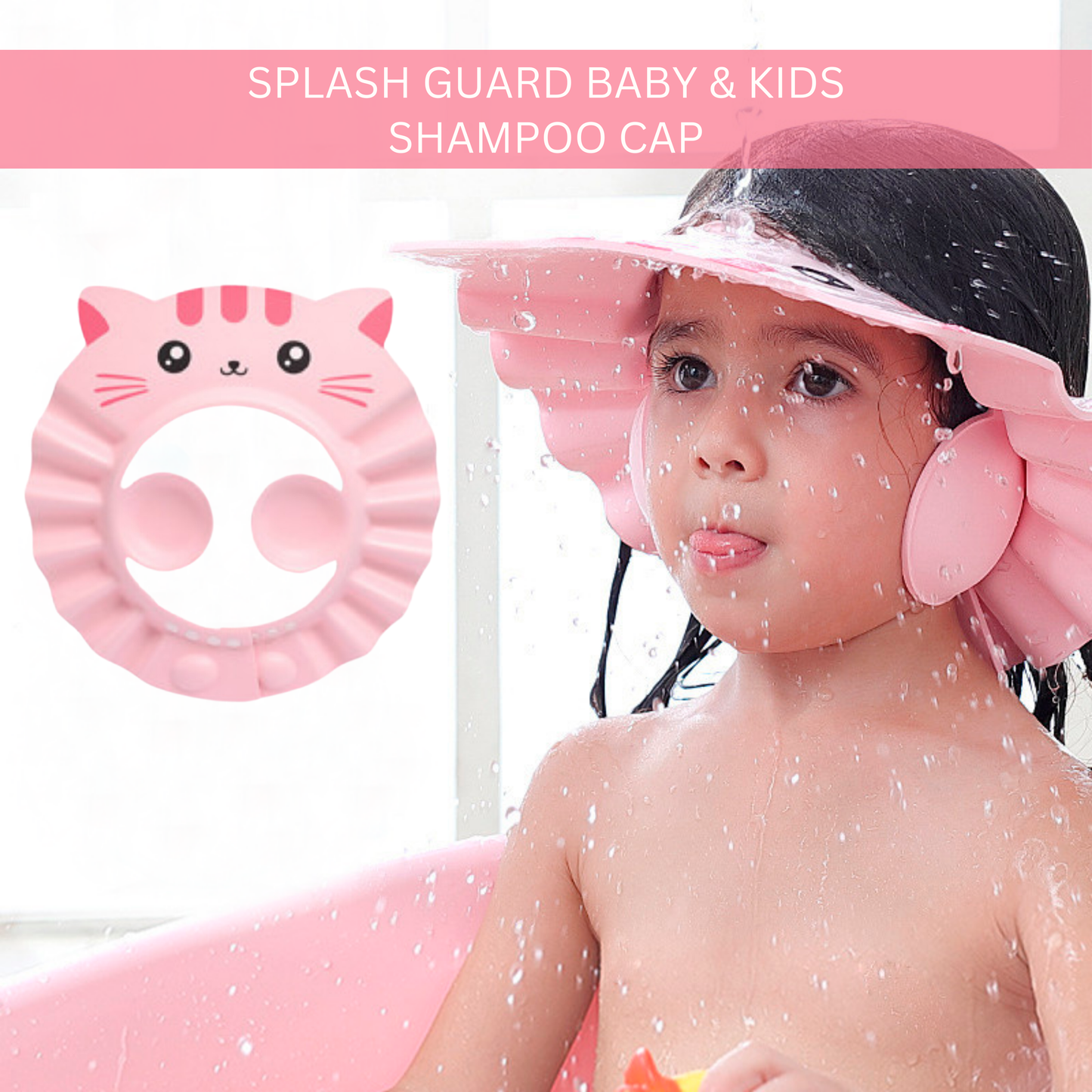 Splash Guard Baby & Kids Shampoo Cap