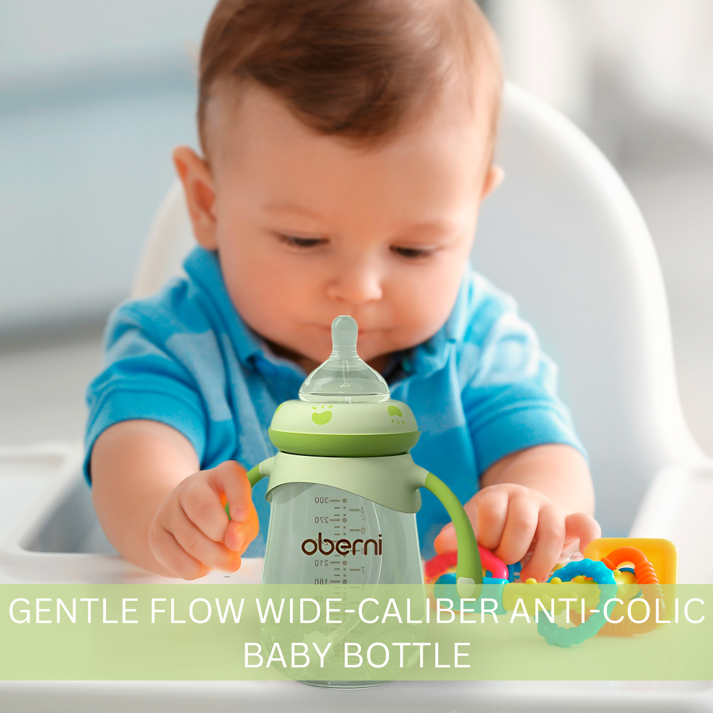 Gentle Flow Wide-Caliber Anti-Colic Baby Bottle