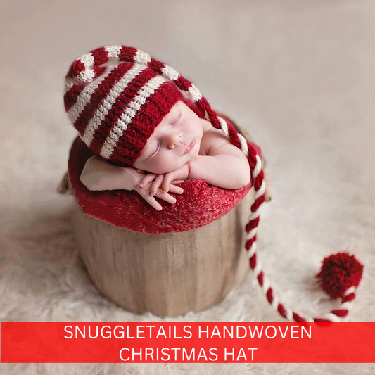 SnuggleTails Handwoven Christmas Hat