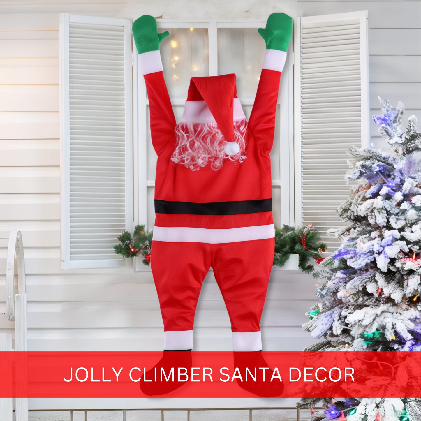 Jolly Climber Santa Decor