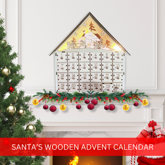 Santa’s Wooden Advent Calendar