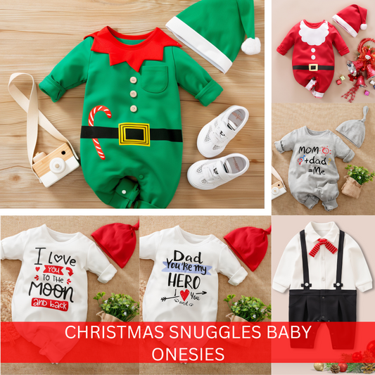 Christmas Snuggles Baby Onesies