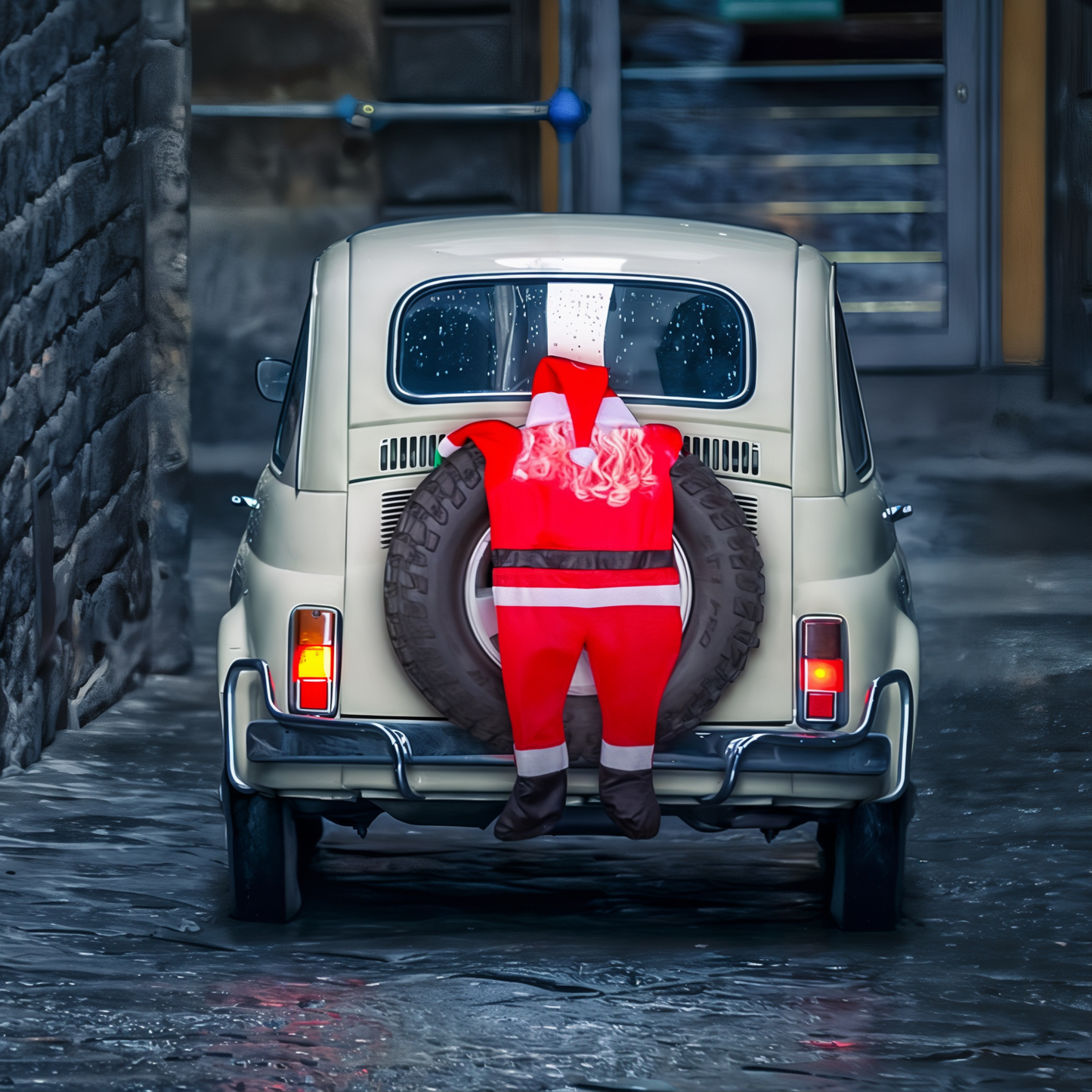 Jolly Climber Santa Decor