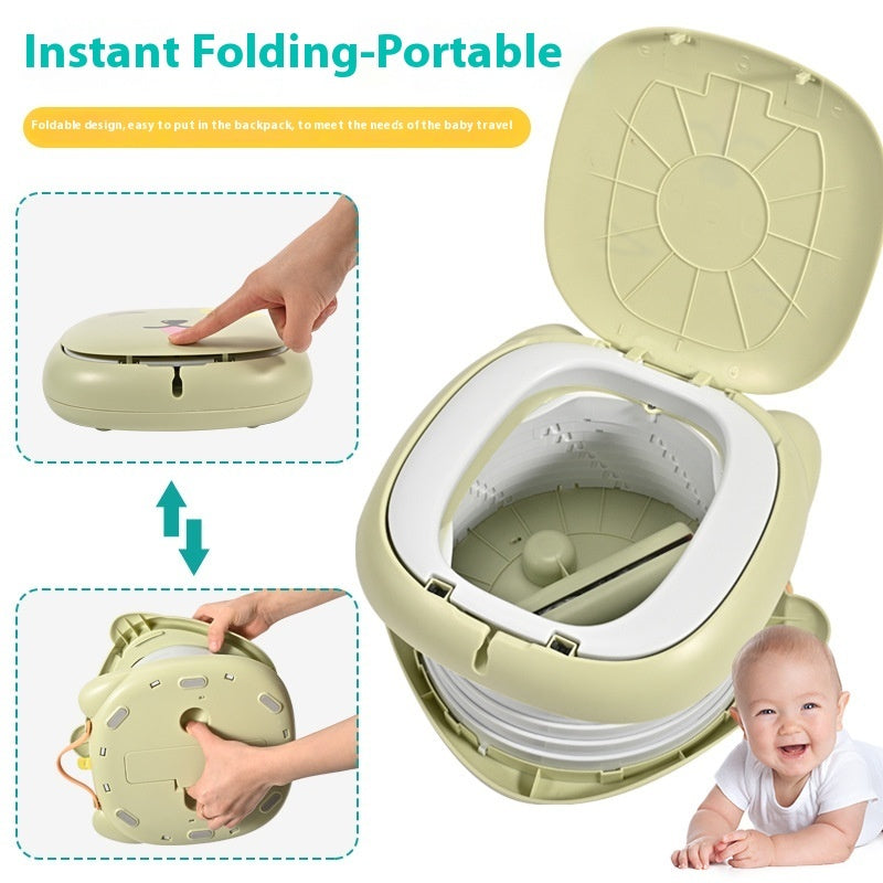 Cartoon Children's Foldable Mobile Toilet