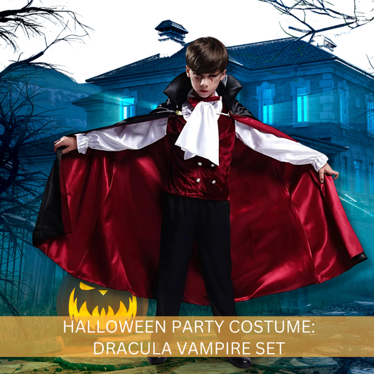 Halloween Party Costume: Dracula Vampire Set