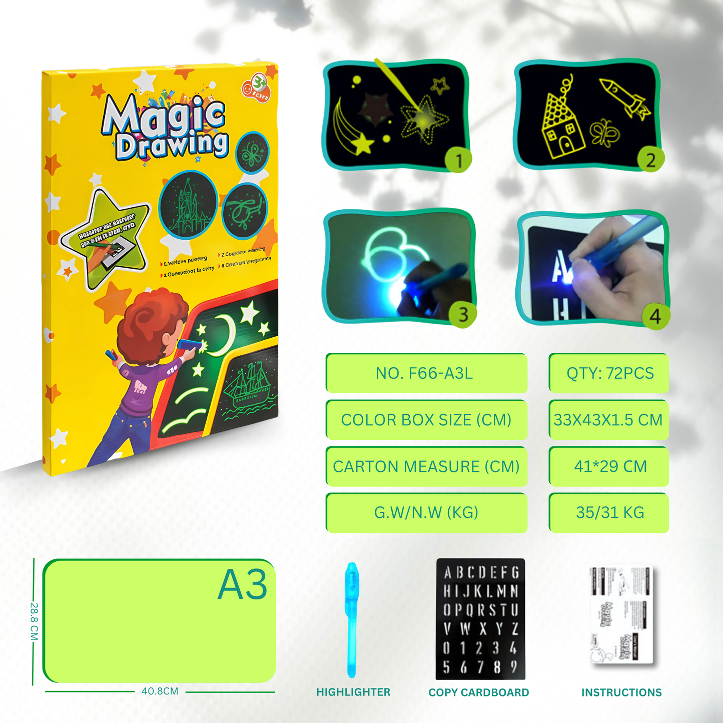 Magic Glow 3D Drawing Pad