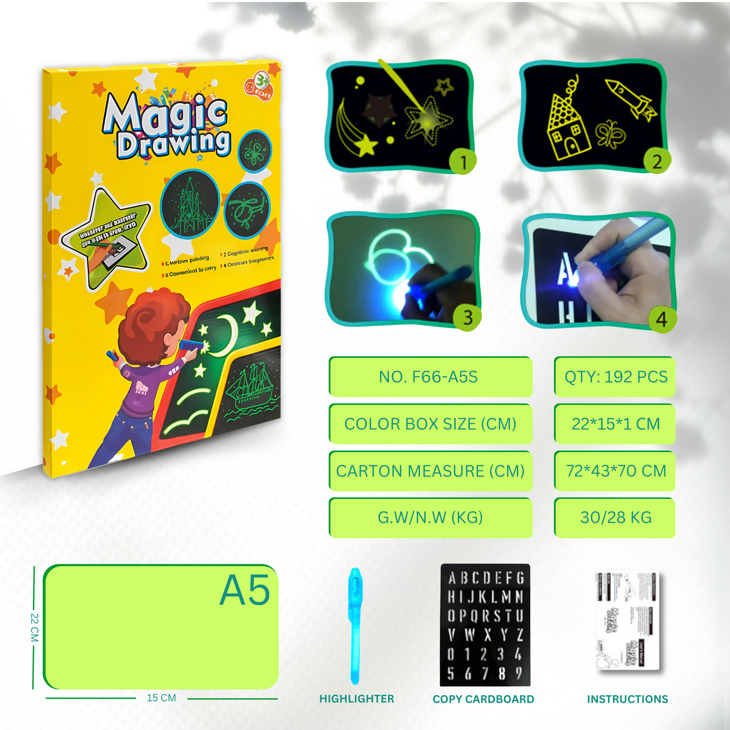 Magic Glow 3D Drawing Pad