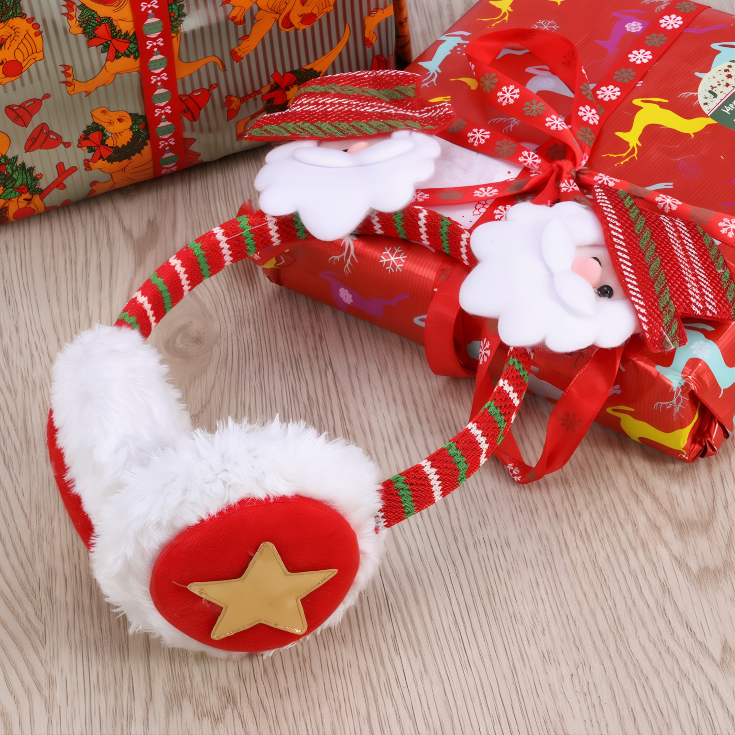 Holly Jolly Cozy  Earmuff Headband