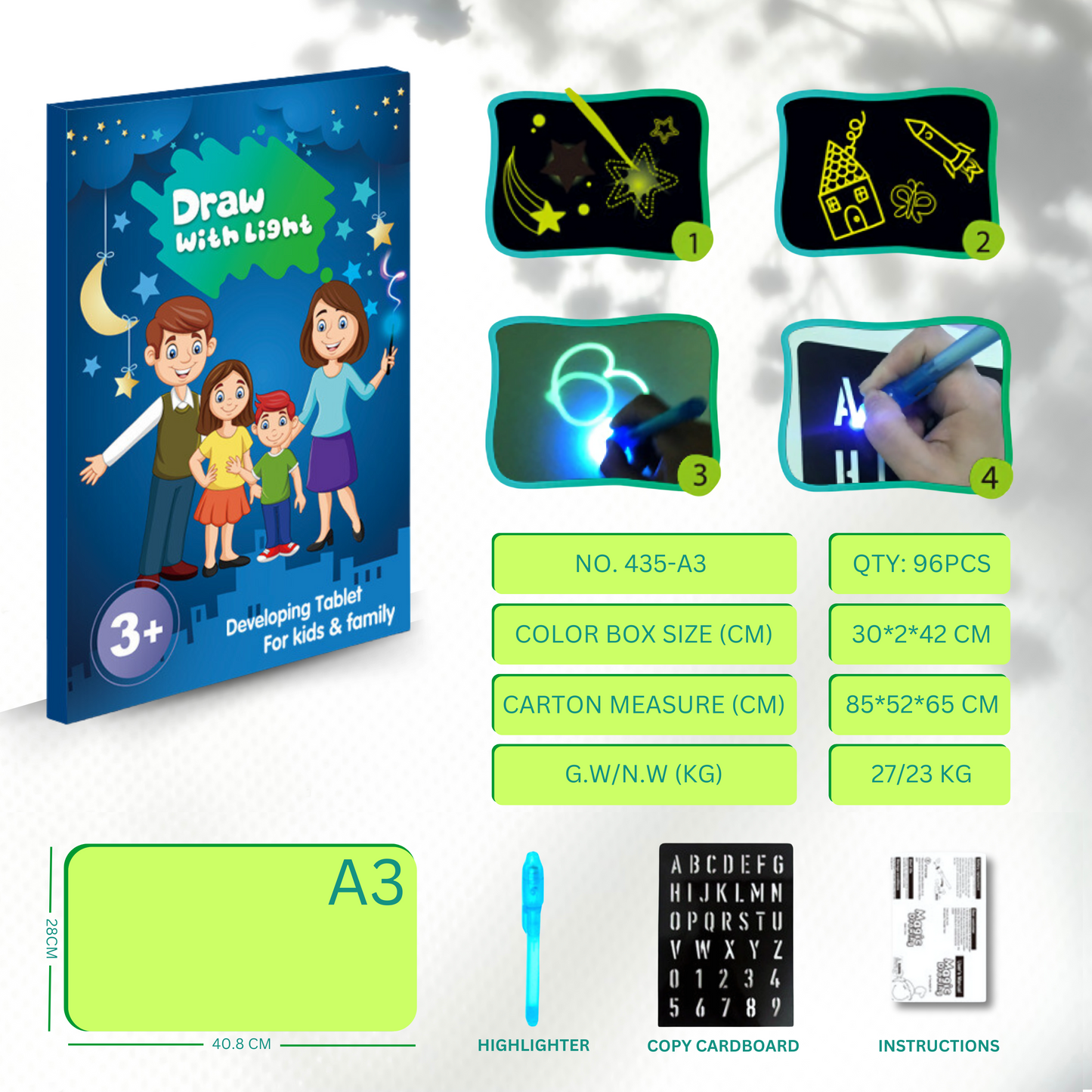 Magic Glow 3D Drawing Pad